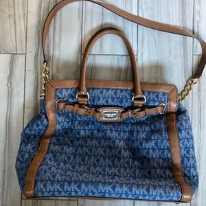 Michael Kors Denim and Leather Purse